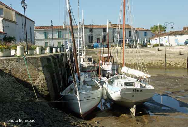 Mornacv-sur-Seudre, vieux gréements à marée basse