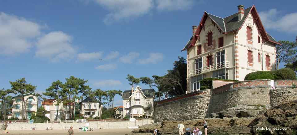 saint-palais-sur-mer, les villas de la plage