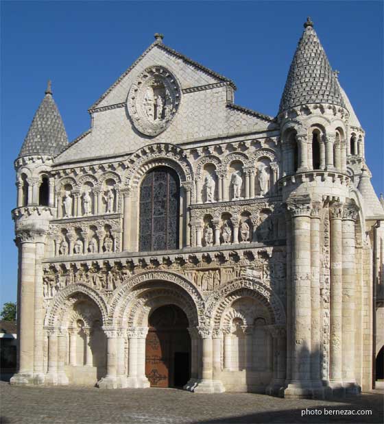 Poitiers, Notre-Dame-la-Grande, la façade sculptée
